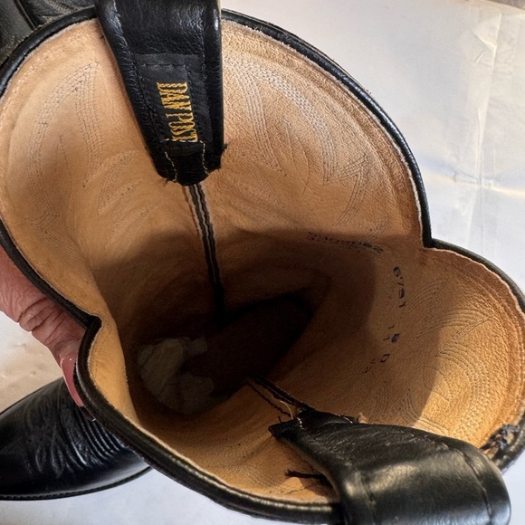 Dan Post Men’s Black Leather Comboy Boots 6791 - Size 8D - Picture 8 of 11